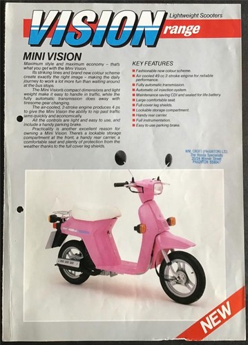 Honda vision range lightweight - honda,